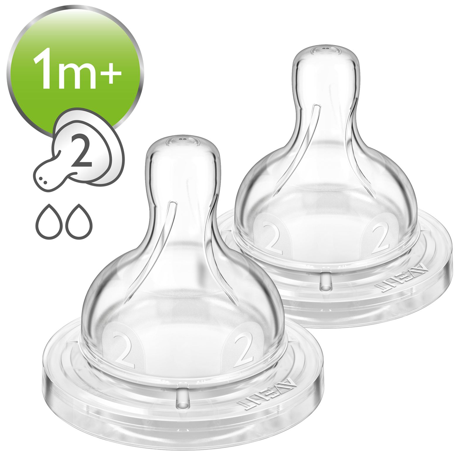 Соска силиконовая Philips Avent Anti-Colic SCF632/27 с медленным потоком от  1 мес, 2 шт - купить с доставкой по выгодным ценам в интернет-магазине OZON  (5173122)