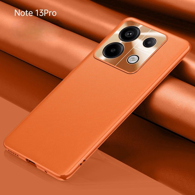 ЧехолEcoLeatherдляXiaomiRedmiNote13Pro5G/POCOX65Gоранжевый