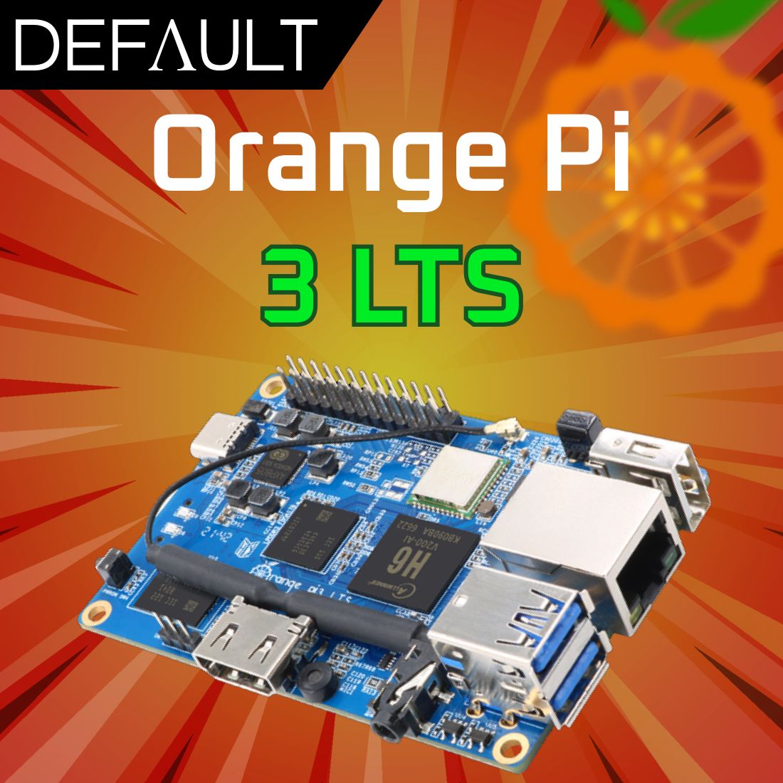 МикрокомпьютерOrangePI3LTS2GbRAM/8GbROMоранджпай