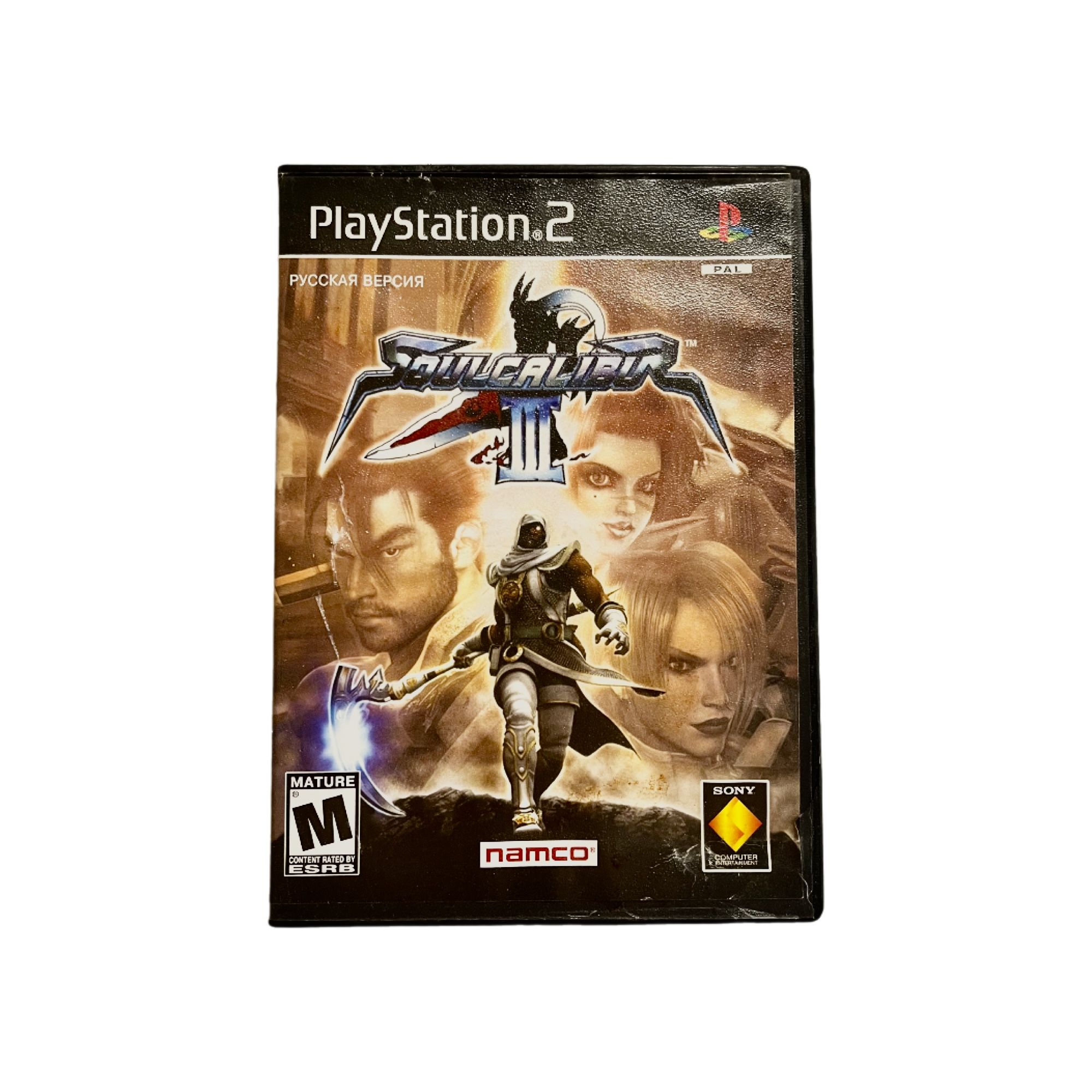 Игра Игра для Sony PlayStation 2 (PS2) Soulcalibur III (Fighting / Драки, Project Soul. 2005) (PlayStation 2, Русская версия)