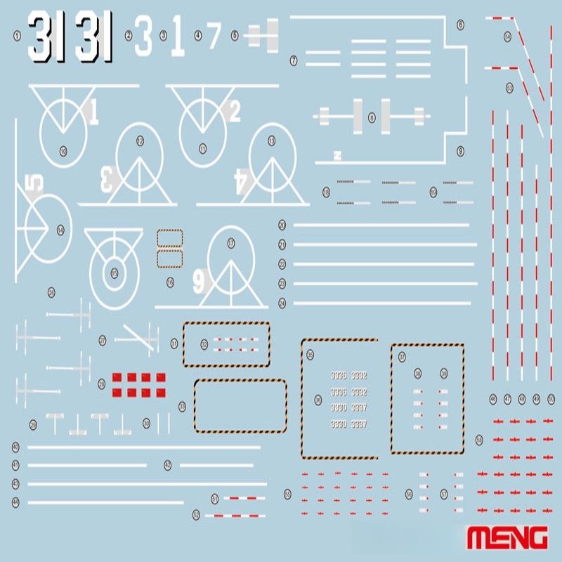 Meng Model sps-088 1/700 наклейка с логотипом воды (для Meng Model ps-007) танки