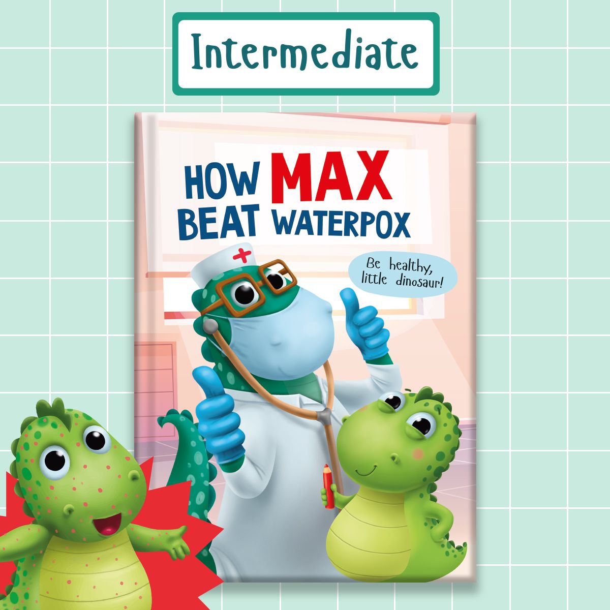 Книги на английском языке How Max beat waterpox Как Макс ветрянку победил | Грецкая Анастасия