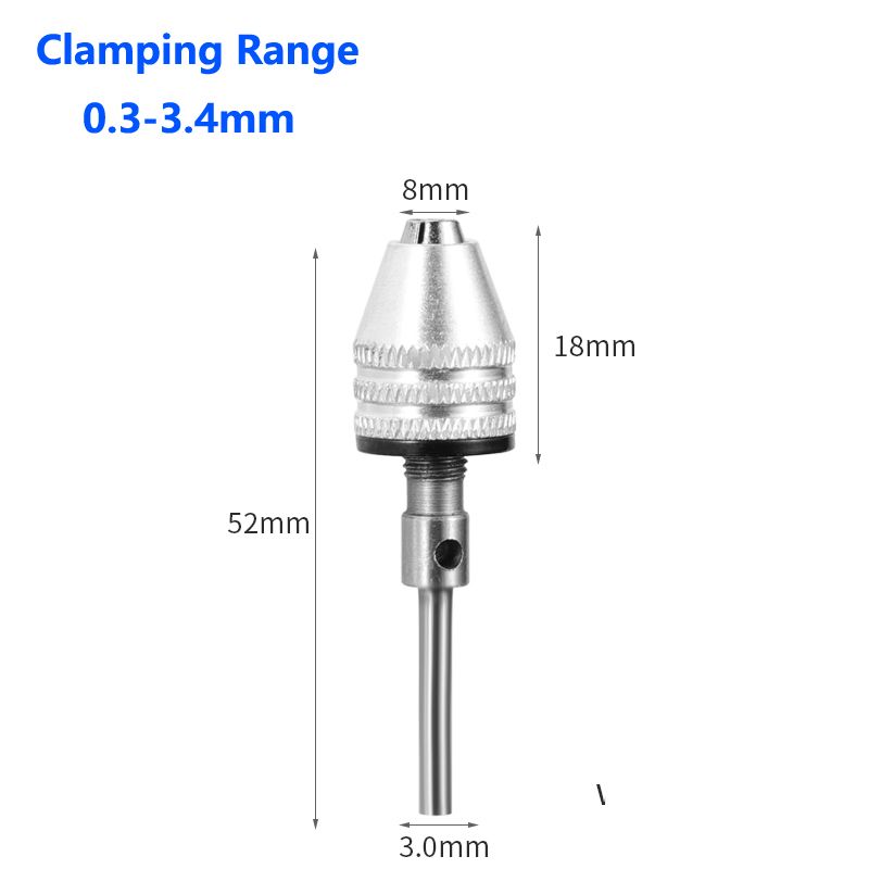 Мини-сверлильныйпатронбезключа0,3-8мм,самозатягивающиесясверладляэлектродрели,Цангаинструментыдлякрепления1/4дюйма,шестигранныйхвостовик,быстраястрота