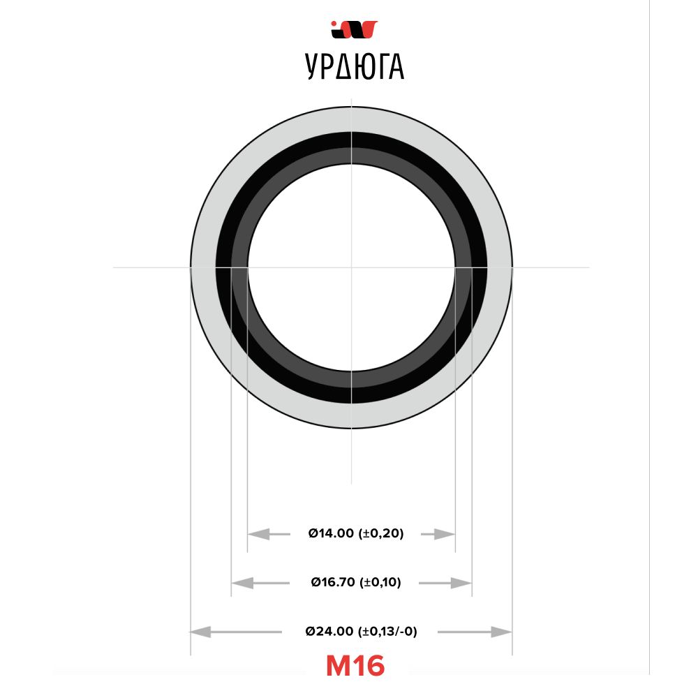 Урдюга Прокладка двигателя, арт. USITM16, 10 шт.