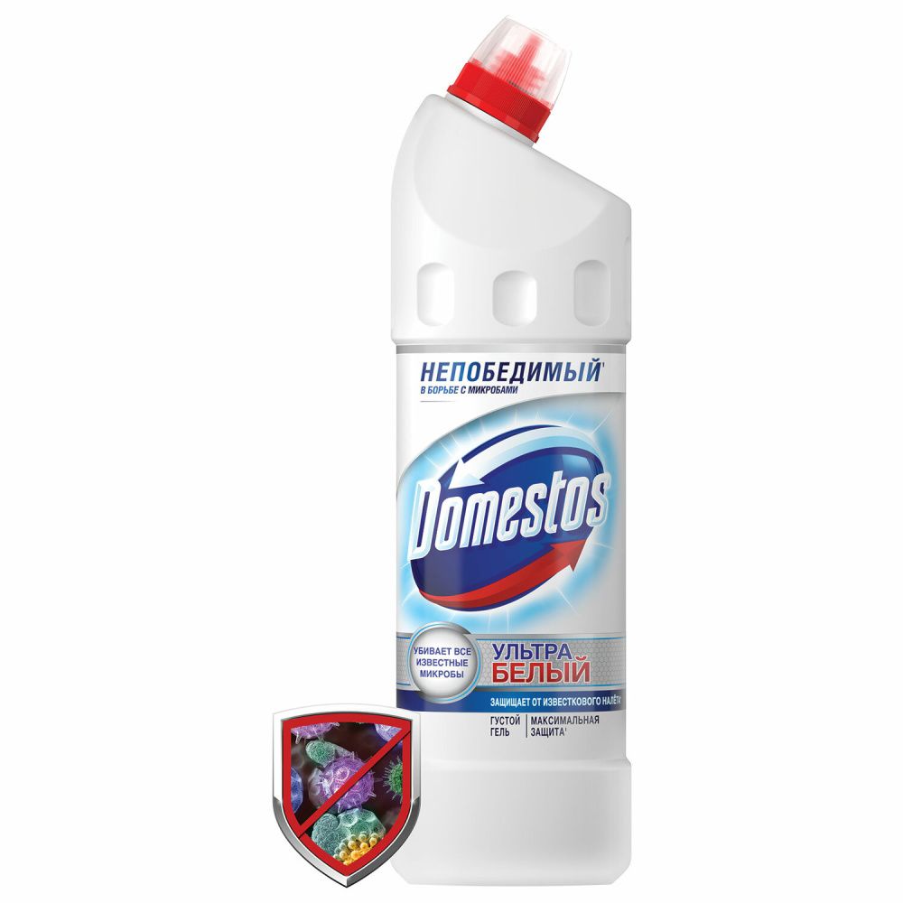 Средство для уборки туалета 1 л domestos доместос эксперт сила 7 ультра белый