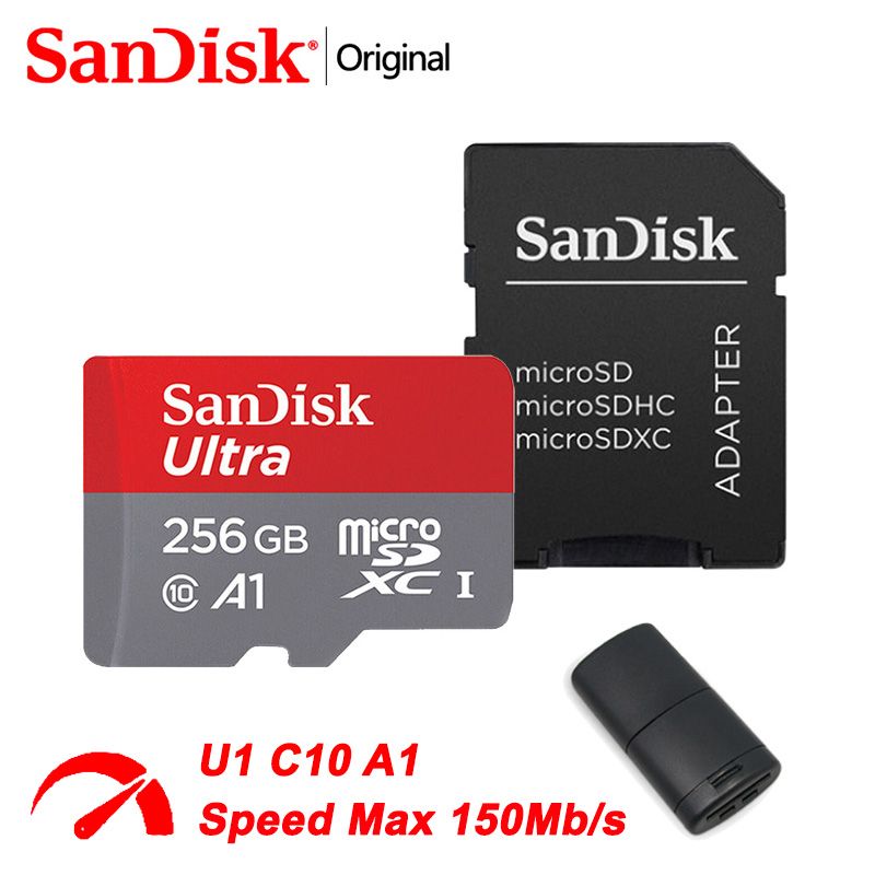 SanDisk Карта памяти Ultra 256 ГБ (SDSQUAC-256G)