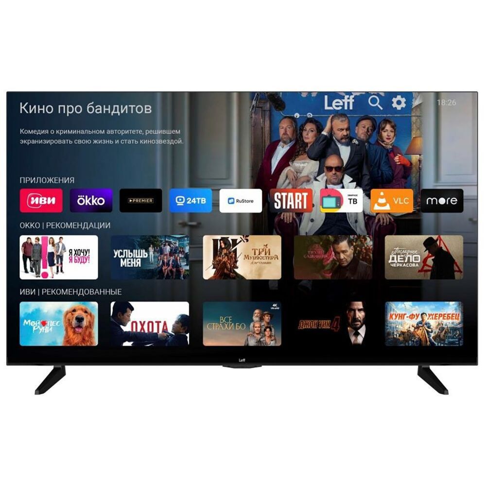 LeffТелевизор43U670S43"4KUHD,черный