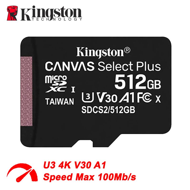 KingstonКартапамятиCanvasSelectPlus512ГБ(SDCS2/512GB)