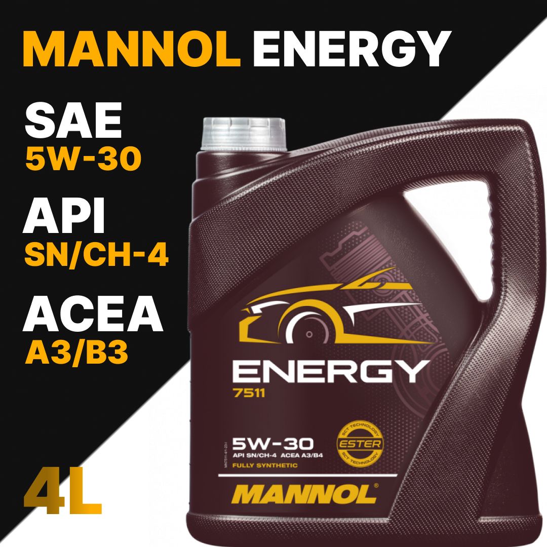 MANNOL5W-30Масломоторное,Синтетическое,4л