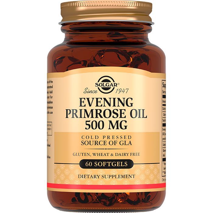 Solgar Evening Primrose Oil "Масло Примулы вечерней", 500 мг, 60 капсул