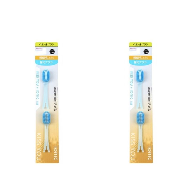 HUKUBA DENTAL Сменные головки для ионной зубной щётки Широкой, Мягкой, 2 шт в уп, 2 уп