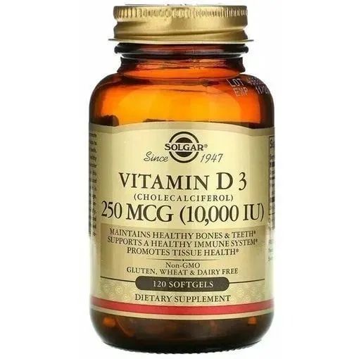 Solgar"VitaminD3",ВитаминД310000,120капсул