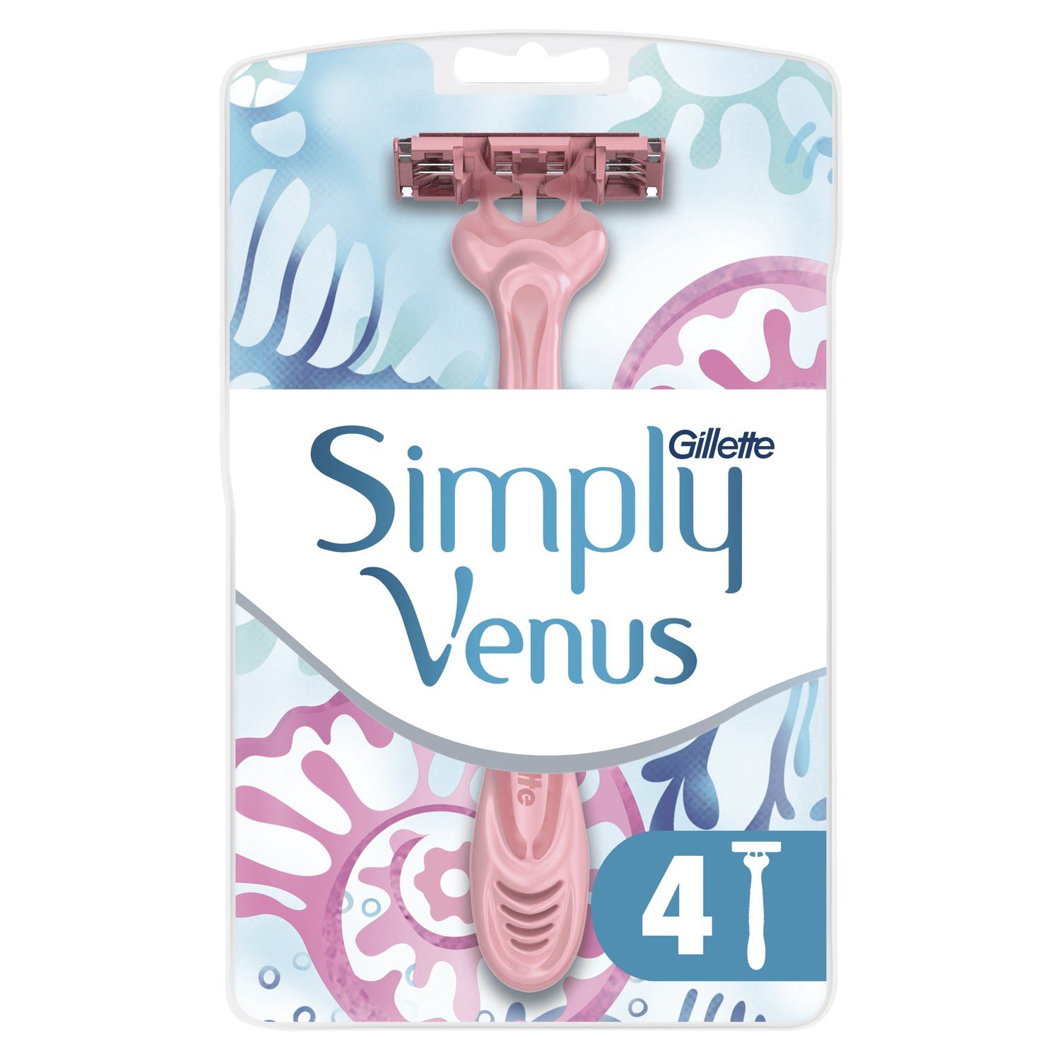 Gillette Simply Venus 3 Одноразовые станки для бритья 4шт