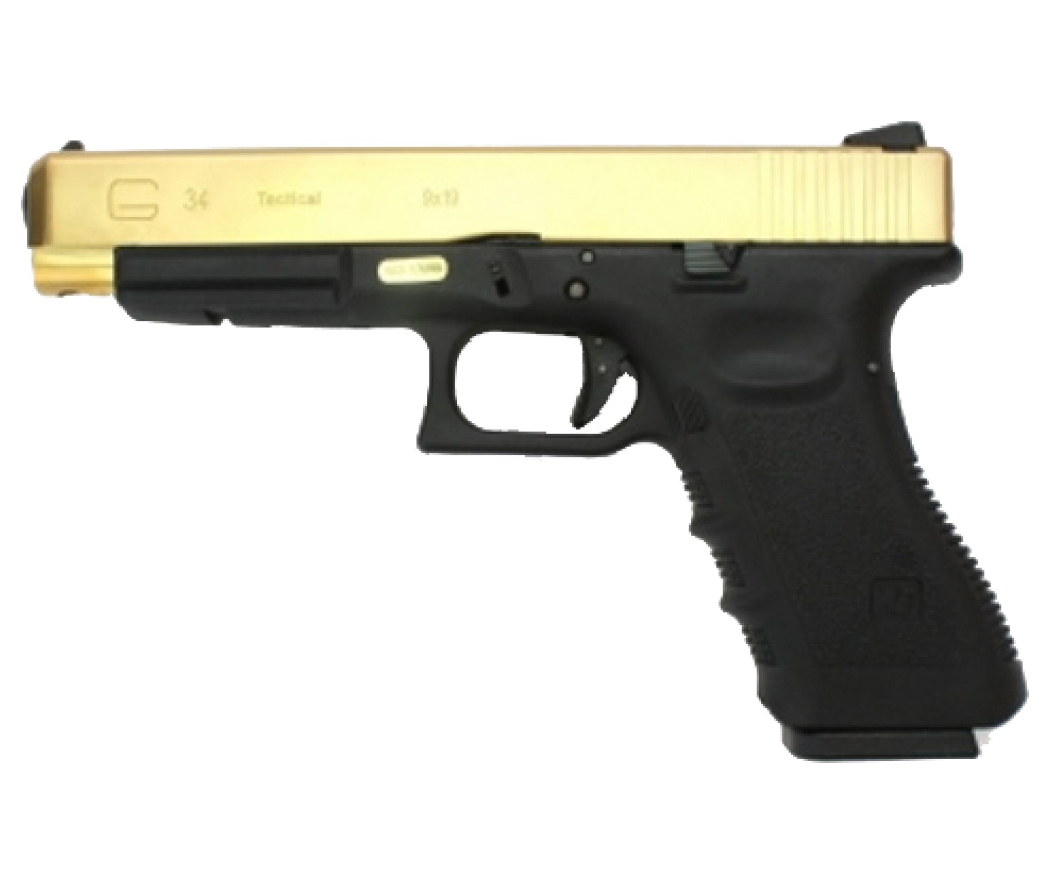 Страйкбольный пистолет WE Glock-34 Gen.3 Titanium Gold (WE-G008A-TG)