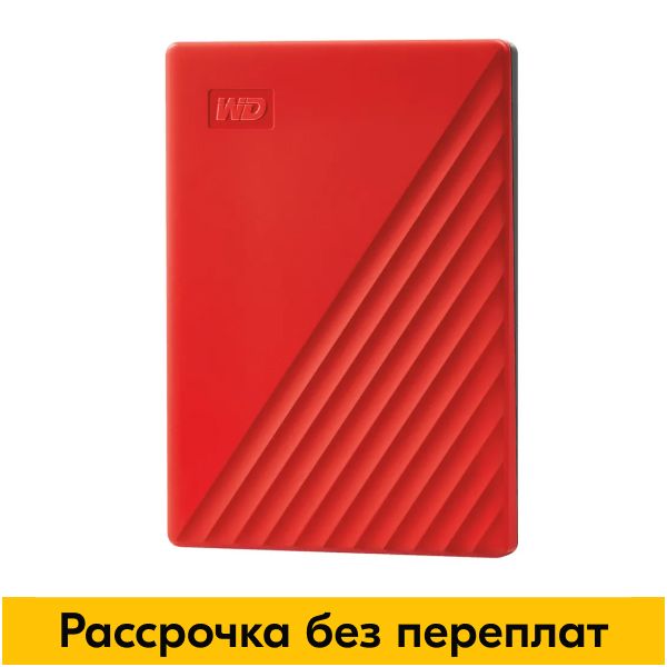 WesternDigital4ТБВнешнийжесткийдиск(WDBPKJ0040BRD-WESN),красный