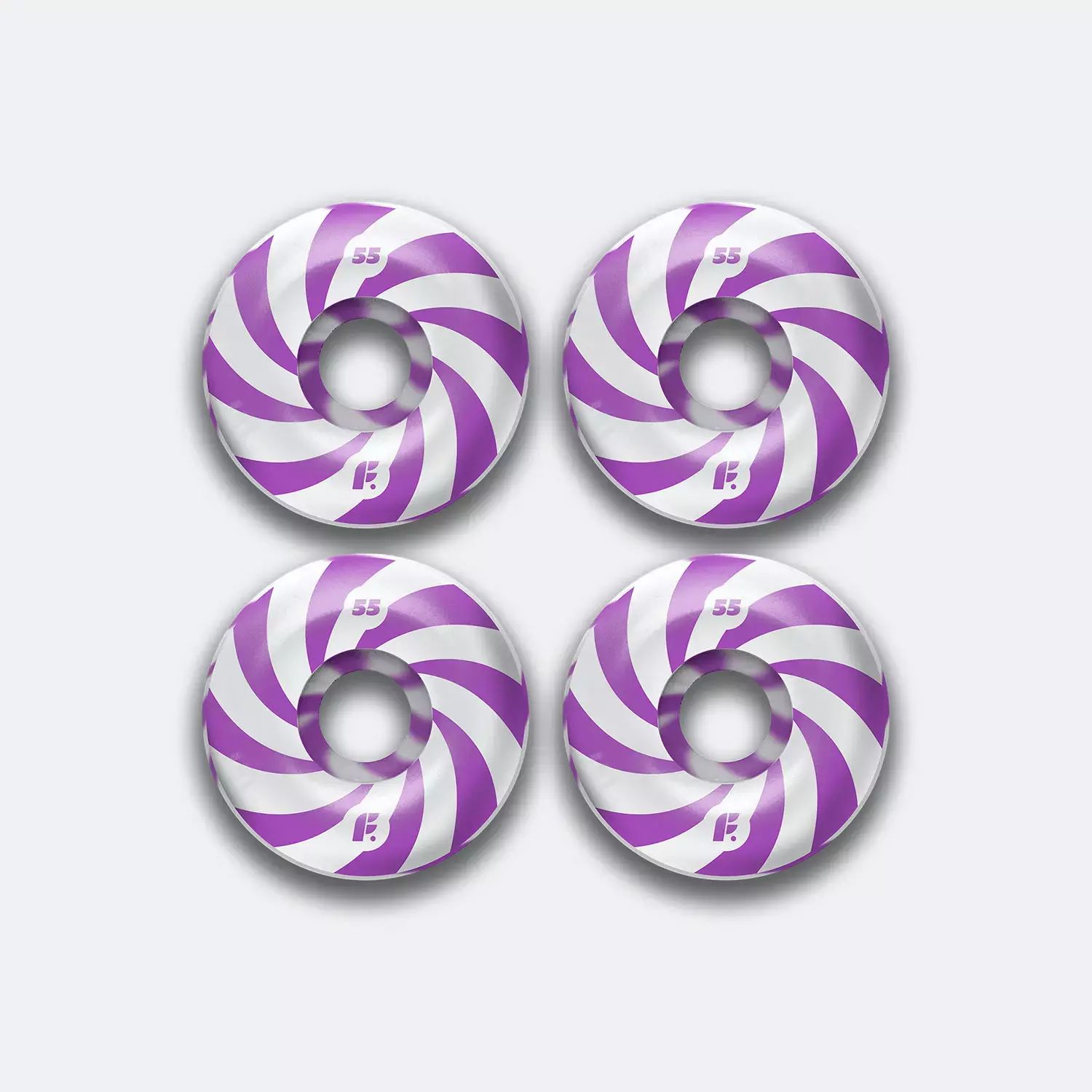 Комплект колес Footwork SWIRL PURPLE (54 мм 99A Форма Round)