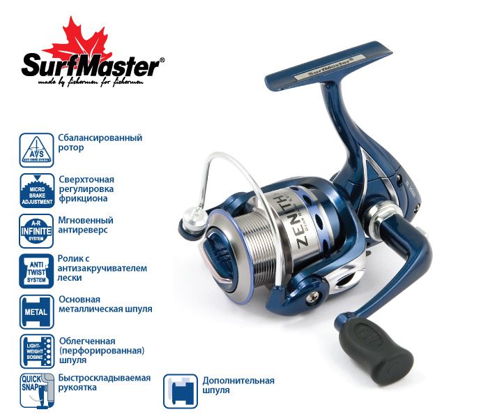 Катушка Surf Master Zenith ZE 3000A 5+1bb з/ш
