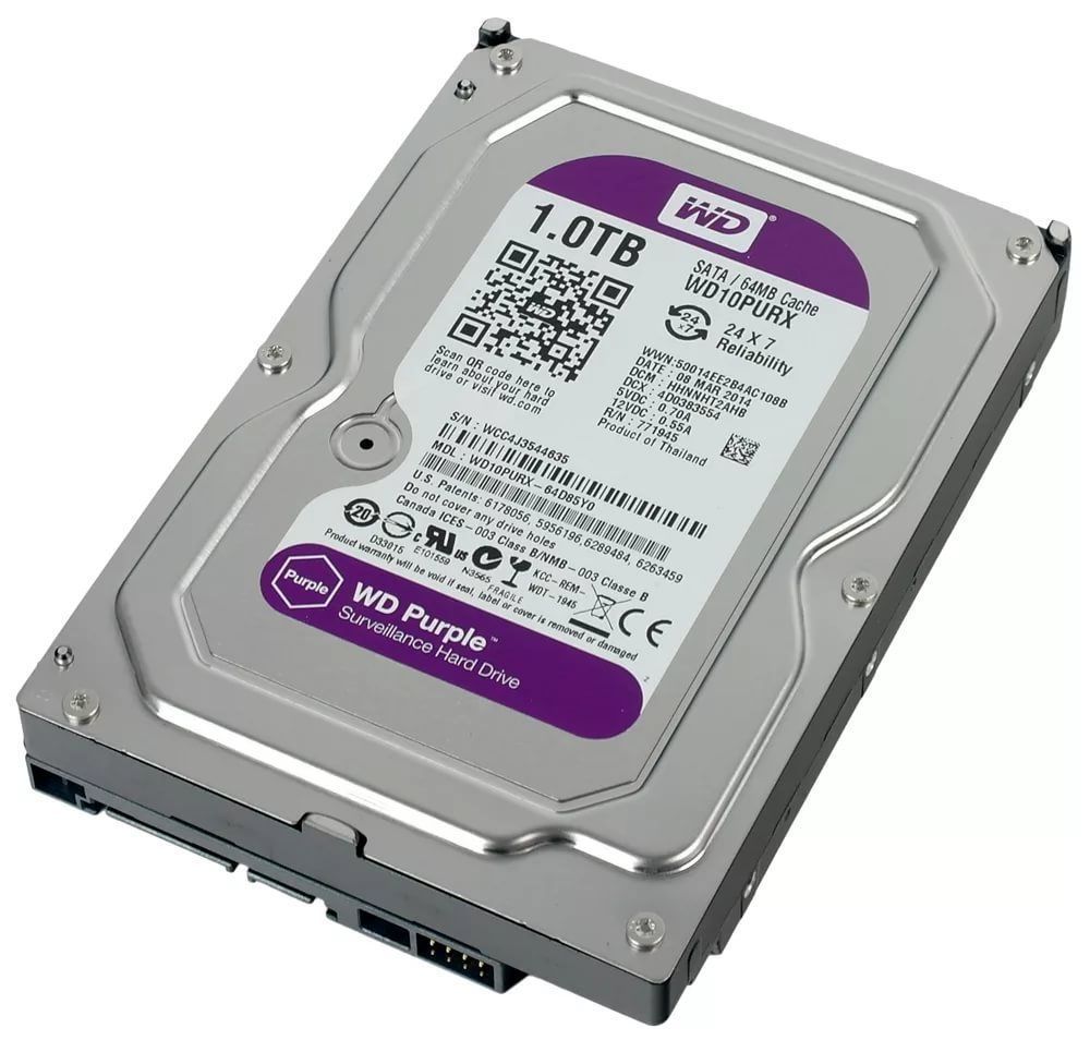 WesternDigital1ТБВнутреннийжесткийдиск(WD10PURXrefresh)