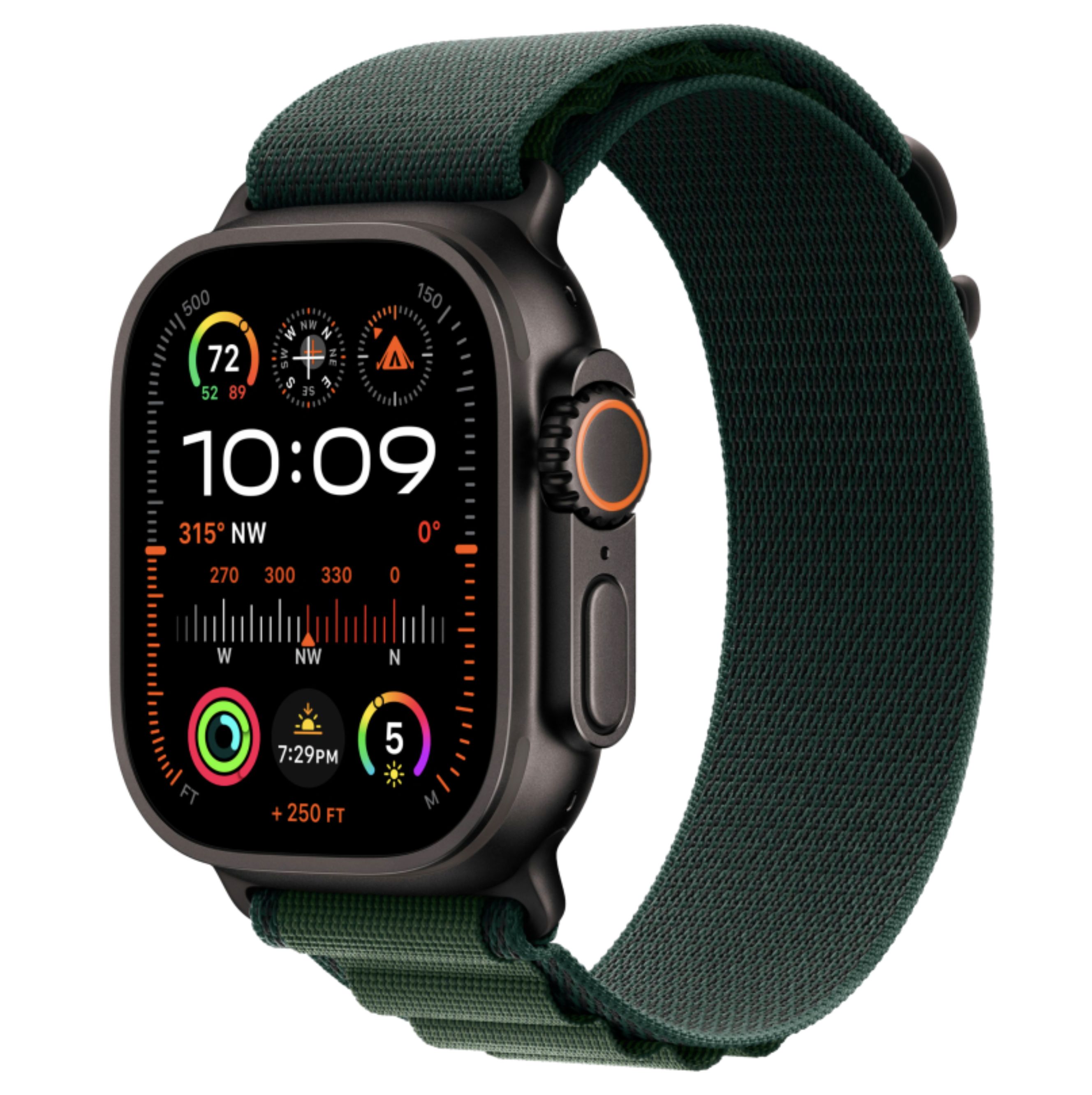 AppleУмныечасыBlackDarkGreenM,49mm,BlackTitanium