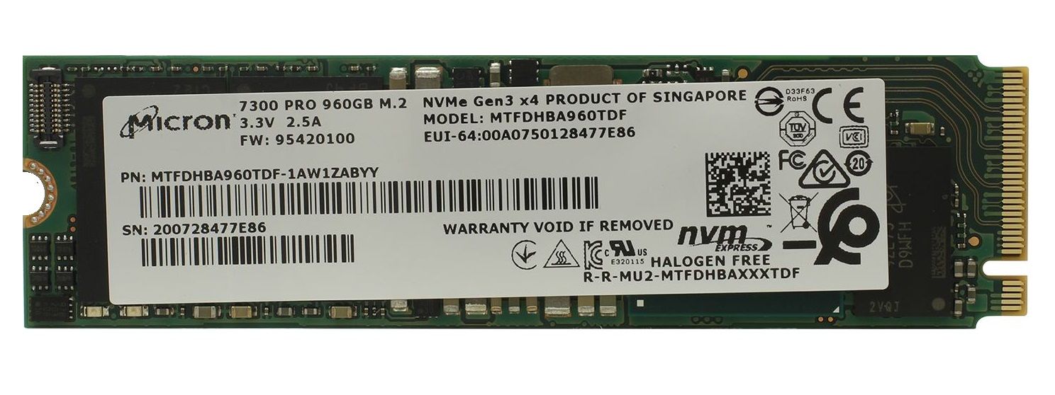 Micron960ГБВнутреннийSSD-диск7300PROM.2NVMe(MTFDHBA960TDF-1AW1ZABYY)