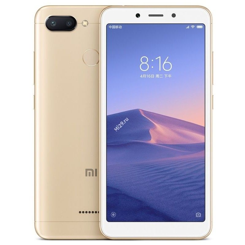 XiaomiСмартфонRedmi6Global4/64ГБ,золотой