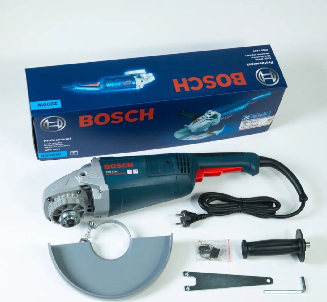 Bosch Болгарка 125 с регулировкой оборотов (УШМ) сетевая GWS 2200W, 230мм