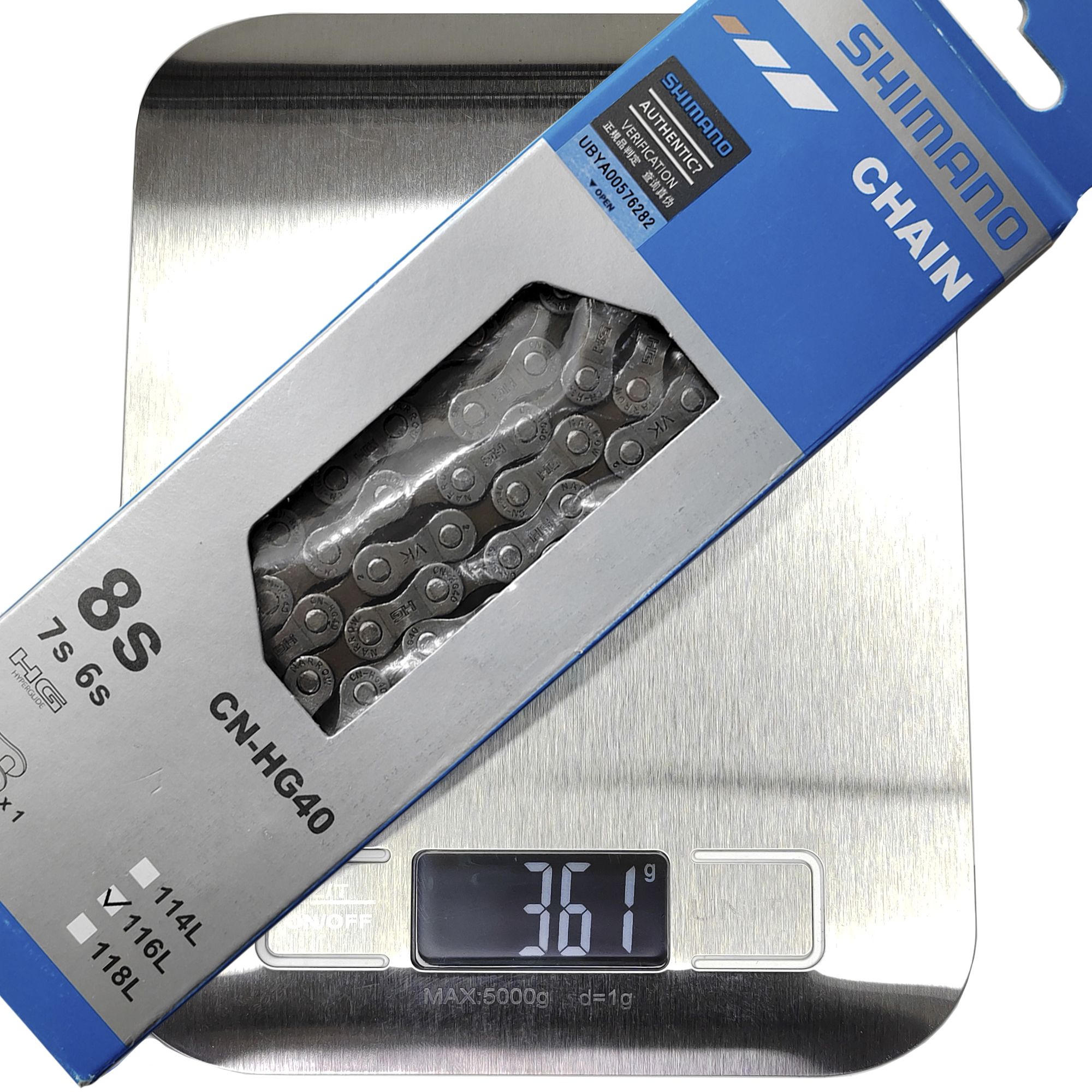 Shimano Цепь для велосипеда CN-HG40, 6-8 скоростей, 116 звеньев, замок цепи — Товары для велоспорта