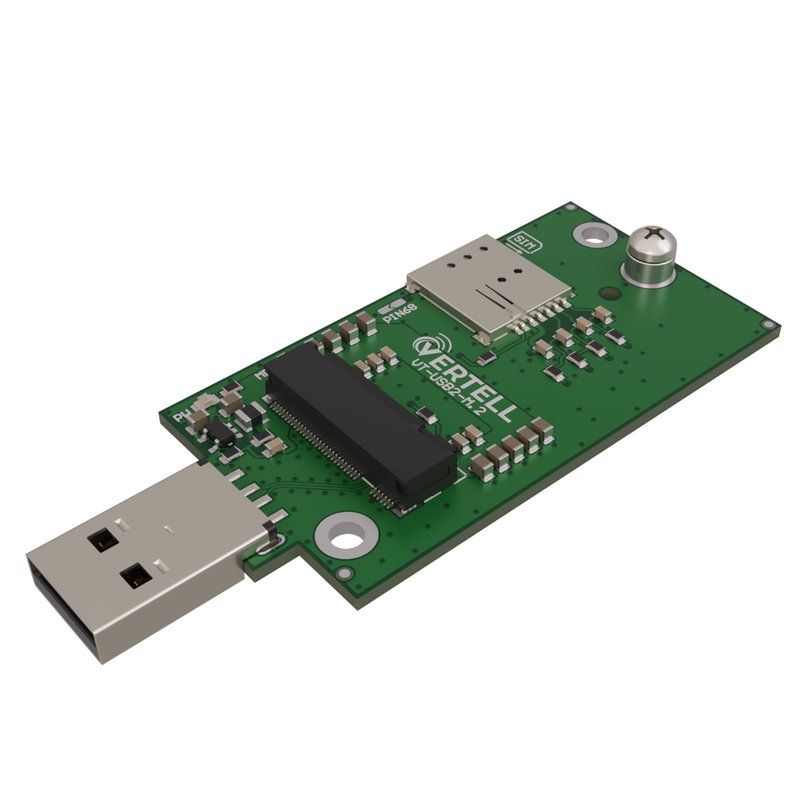 Переходник USB VERTELL VT-USB3-M2 LONG для M.2 модемов, адаптер с разъёмом под nano-SIM карту