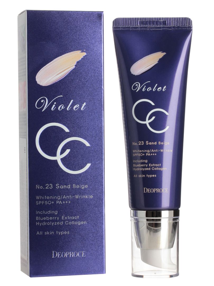 Deoproce Крем для лица CC Violet CC Cream, тон 23, 50 гр