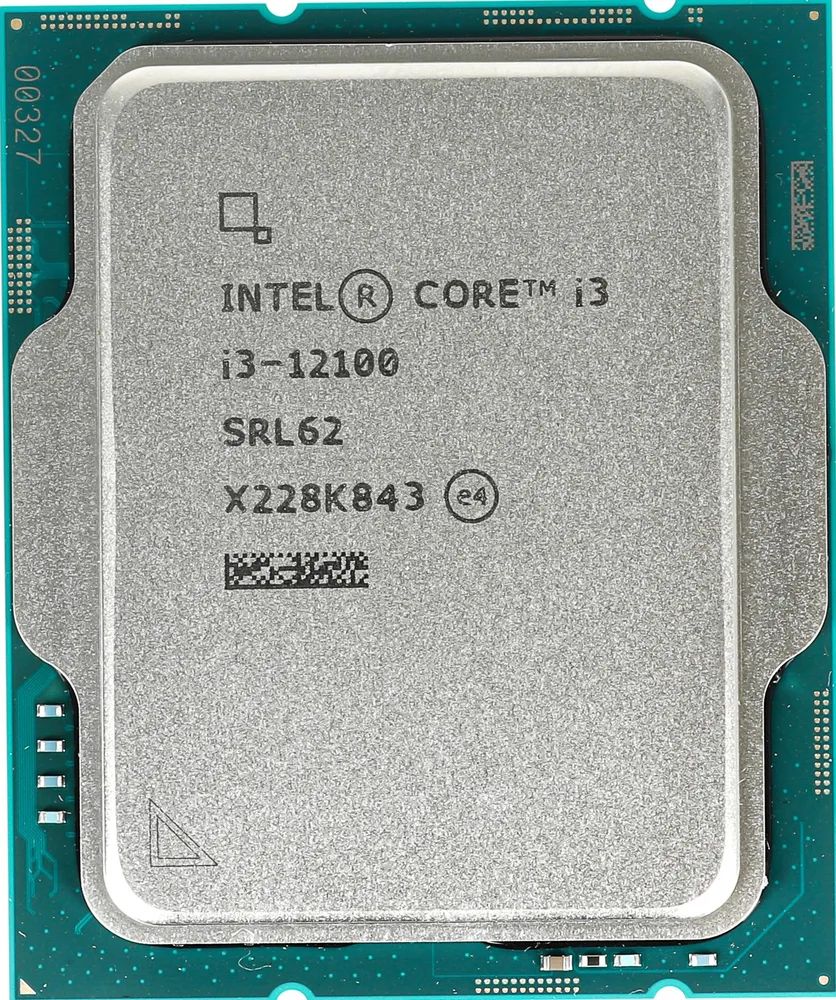 IntelПроцессорi3-12100OEM(безкулера)