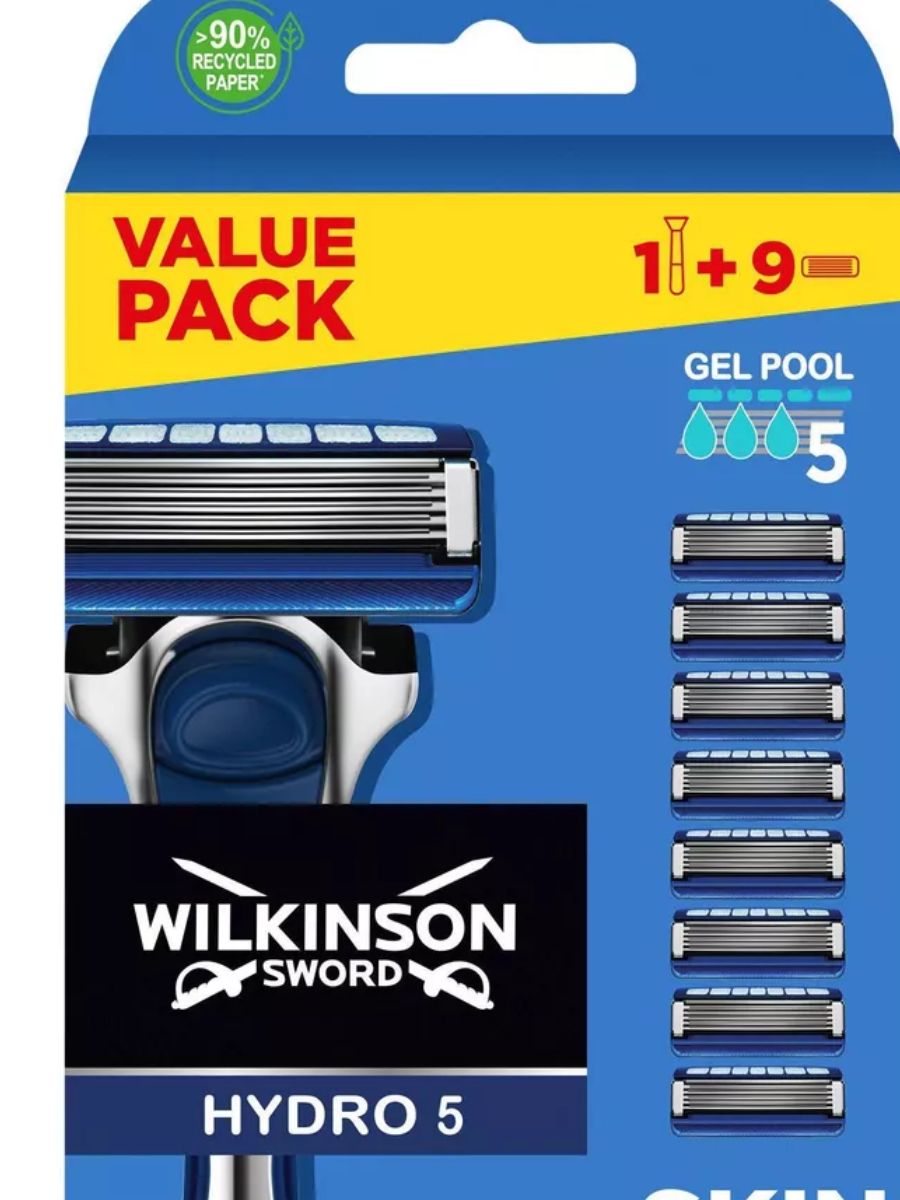 Станок для бритья Wilkinson Sword Hydro 5 Skin Protection Regular с 9 сменными касcетами