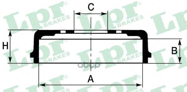 Барабан Тормозной Ford Transit 00-06 Lpr/AP арт. 7D0646