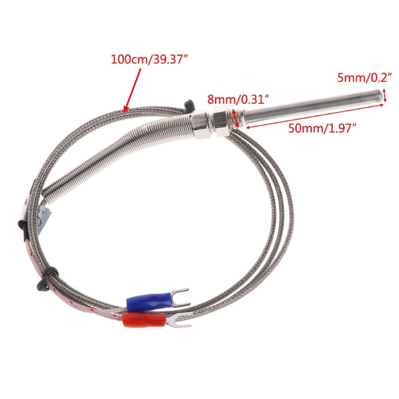 Датчик термопары типа K 1M, 0 500 C для машин и жидкостей