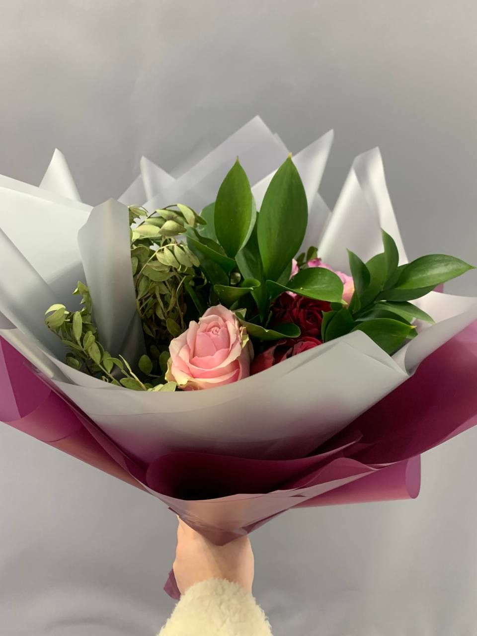 Рускус, Роза, Зелень фисташки, Фисташковое дерево, цвет Разноцветный, 17 шт