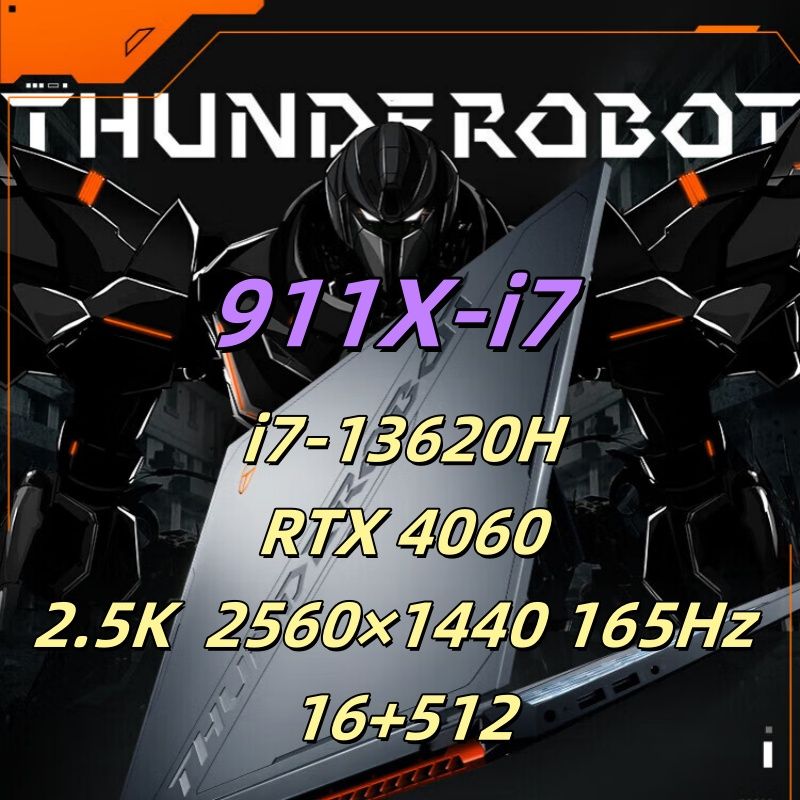 ThundeRobot911XЭкран2.5k2560*1440,RAMиSSDсвозможностьюрасширения,видеокартадляноутбукаигровая,Игровойноутбук15.6",IntelCorei7-13620H,RAM16ГБ,SSD,NVIDIAGeForceRTX4060(8Гб),WindowsHome,серыйметаллик,Английскаяраскладка