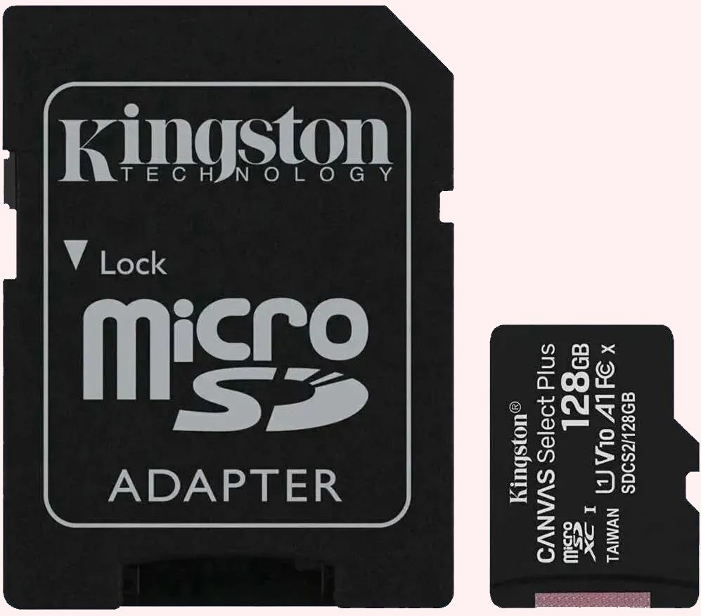 Карта памяти Kingston Canvas A1 microSD 128 ГБ / microSDXC Canvas 128 ГБ / Карта расширения памяти 128 GB