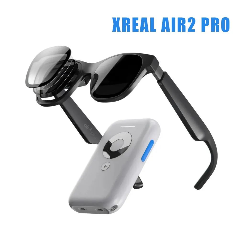 XREAL Air 2 Pro AR-очки and Beam Bundle,3-уровневое управление погружением, экран IMAX до 330 дюймов, Steam Deck ,iOS,Android,PC