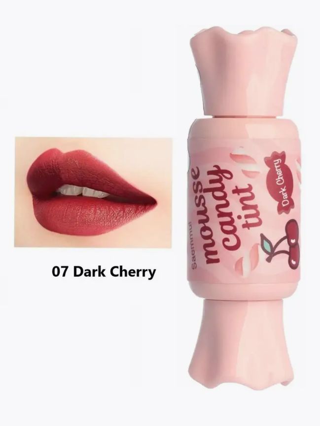 The Saem Saemmul Mousse Candy Tint #07 Dark Cherry тинт для губ конфетка (8г.)