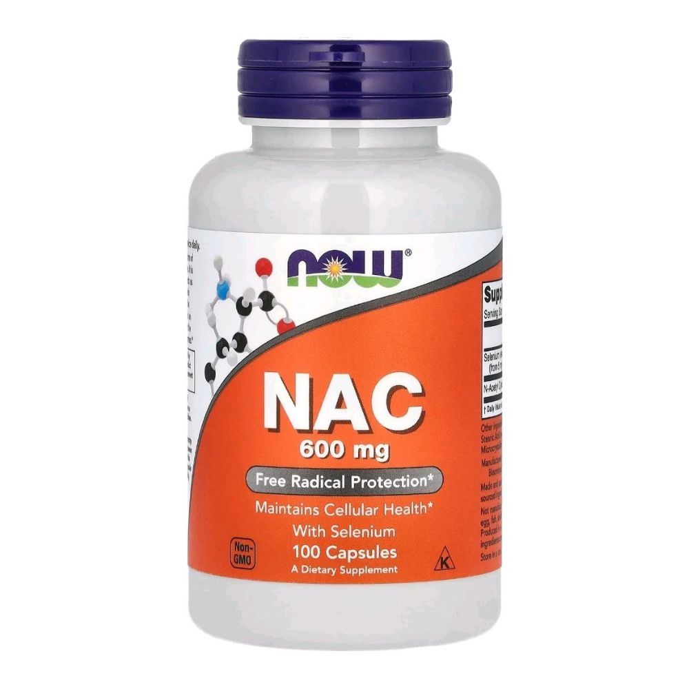 NowNAC(N-ацетилцистеин)600mg,100капсул