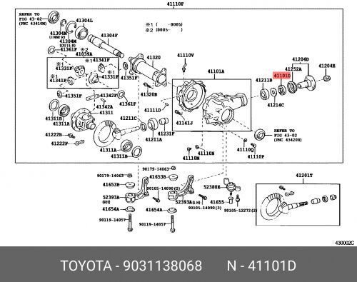 Сальник Toyota Corolla E11/ Previa