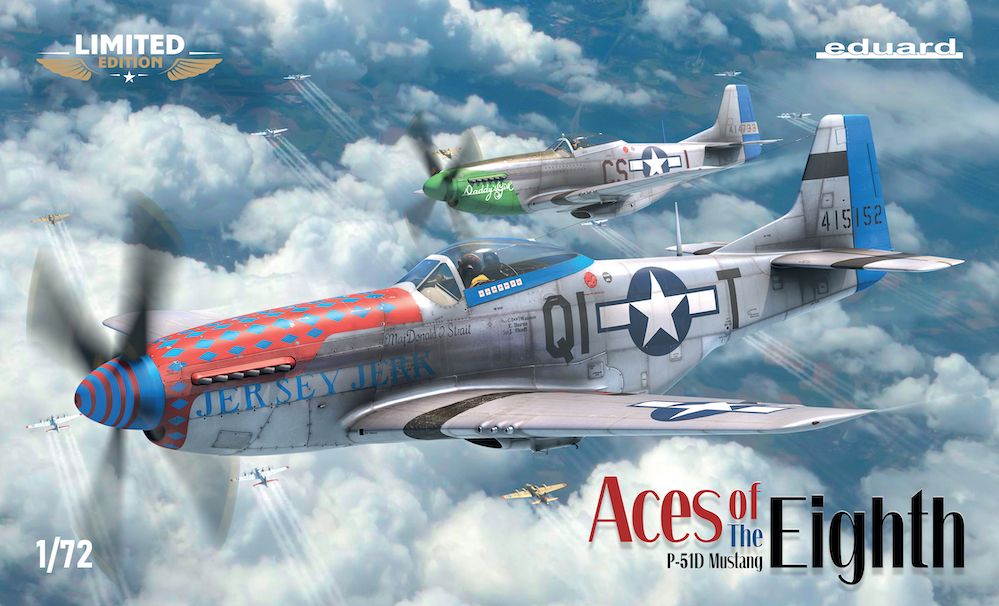 Сборная модель 1/72 P-51D Aces of the Eighth (Limited Dual Combo) (Eduard kits)