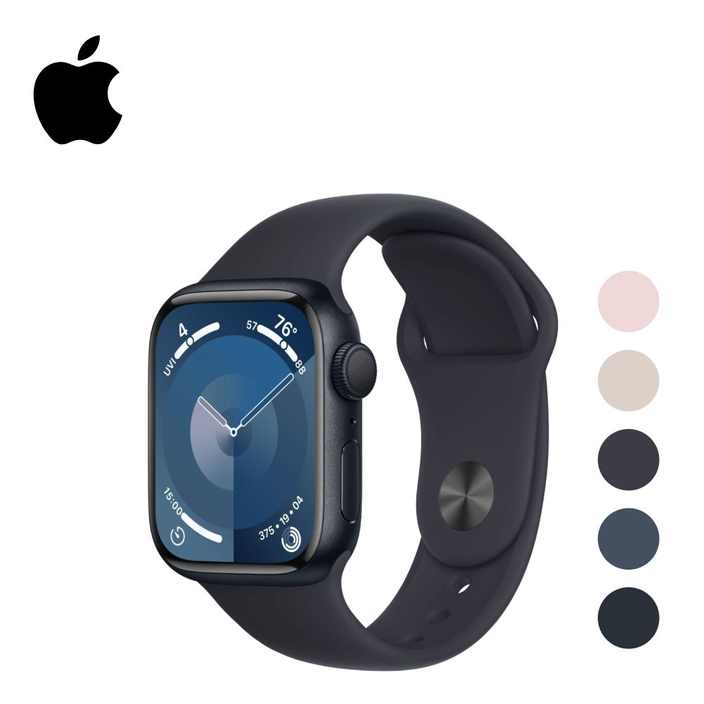 УмныечасыAppleWatchSeries9GPS41mmMidnightAluminiumCasewithMidnightSportBand-S/M