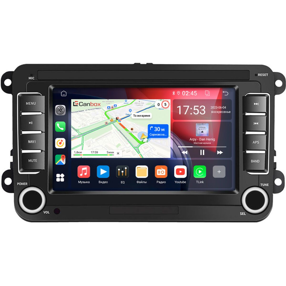 Штатная магнитола Volkswagen Amarok 2010-2024 Canbox GT305 2/32 Android 10 (IPS DSP CarPlay)