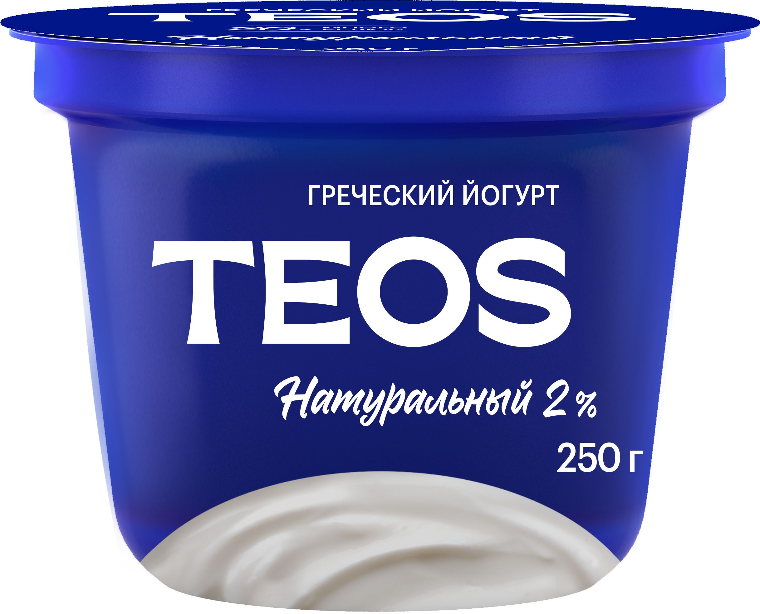 Йогурт густой Teos, натуральный, 2 %, 250 г