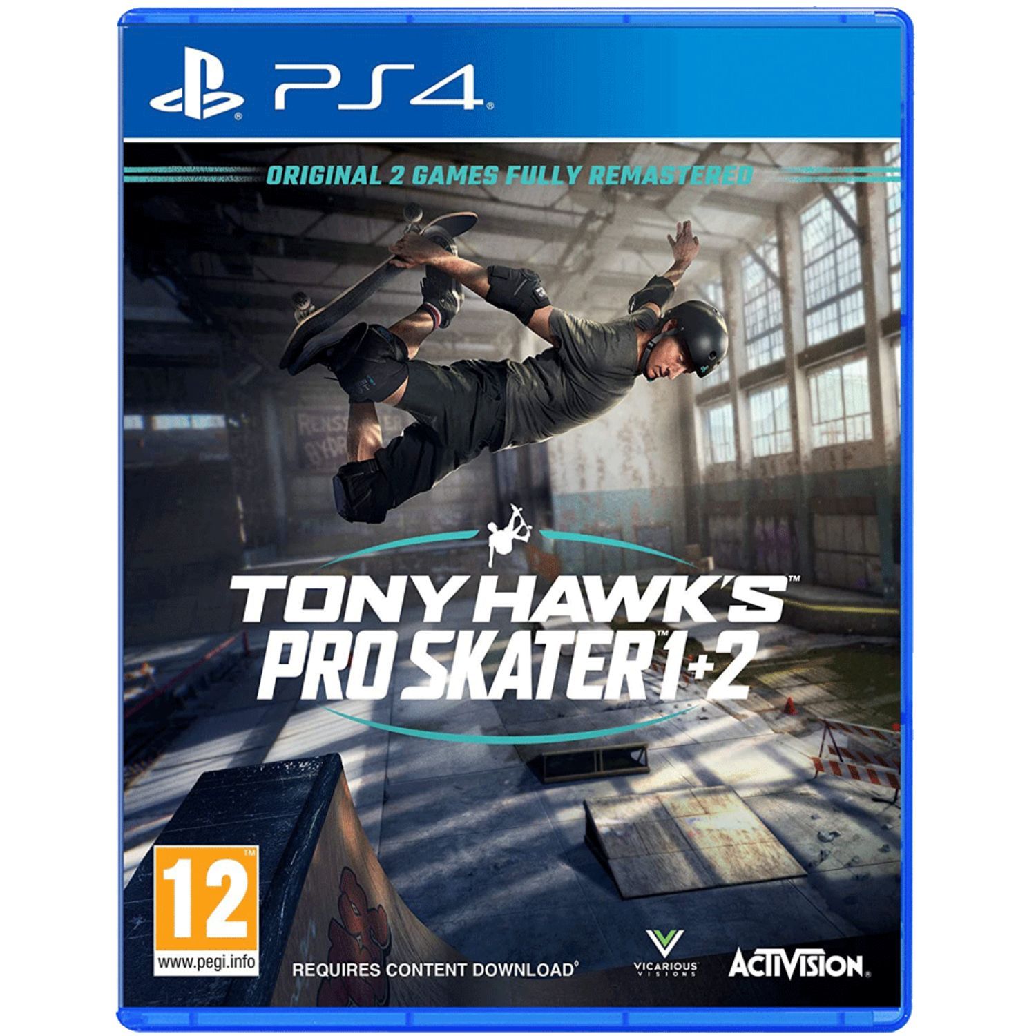 Игра Tony Hawk's Pro Skater 1 + 2 PS4, английская версия