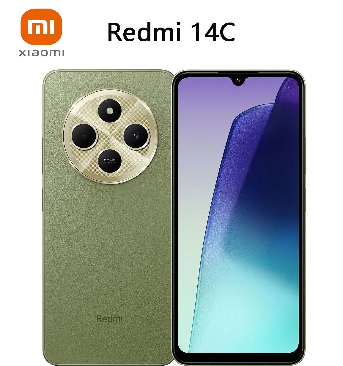 XiaomiСмартфонRedmi14CGlobal8/256ГБ,зеленый