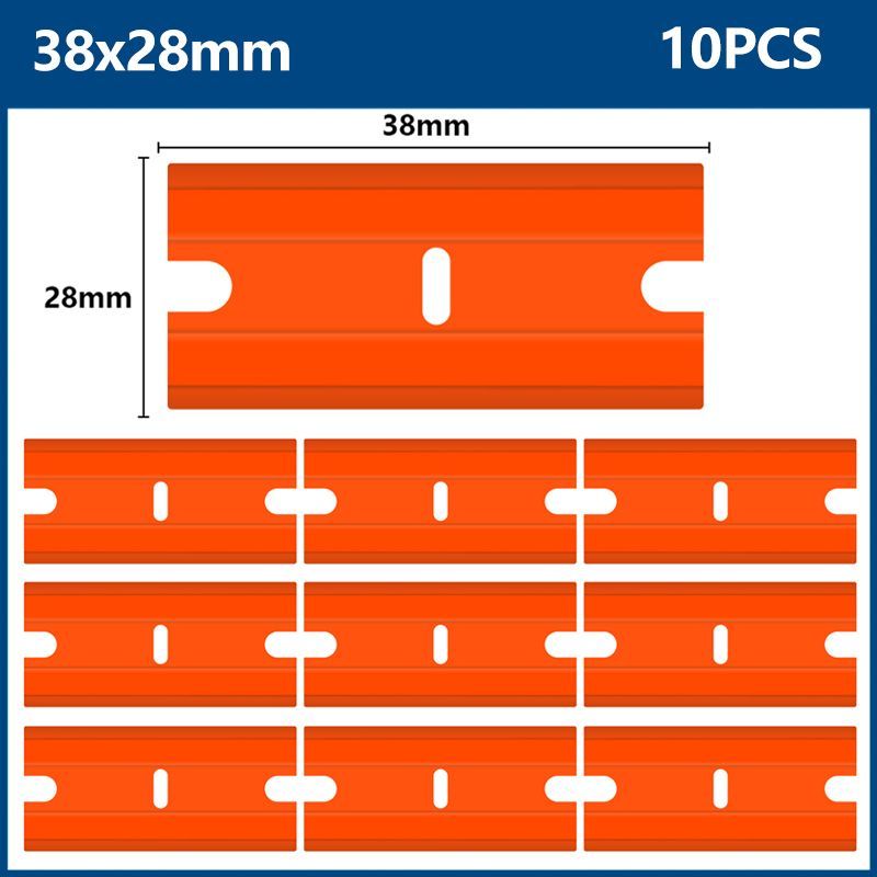 Лезвия к скребку для стеклокерамики, плит и удаления тонировки (металл),10 шт