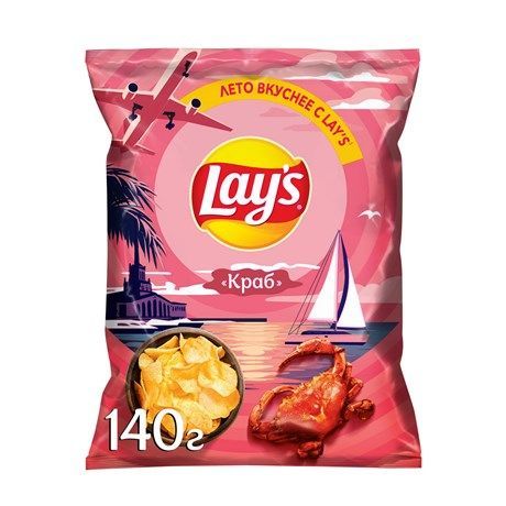 Чипсы Lay's Краб, 140г