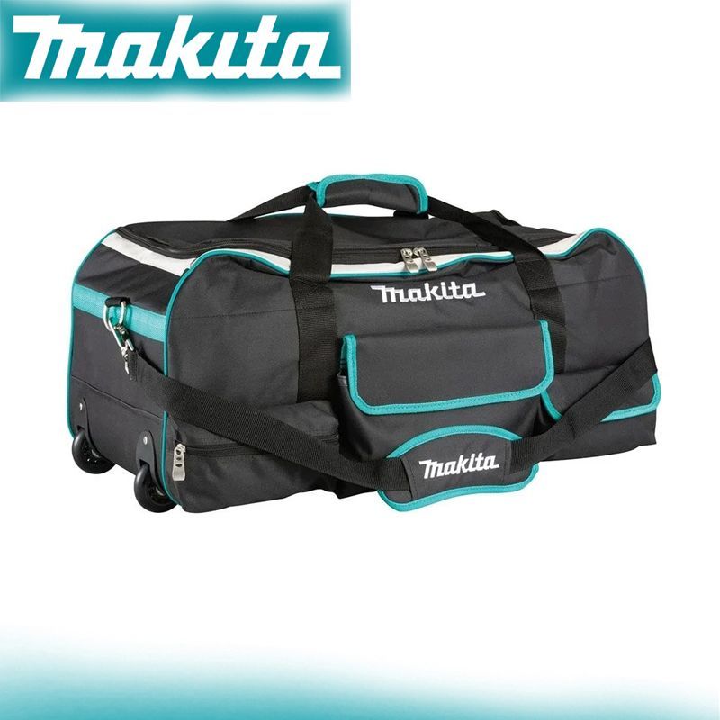 Makita832367-6Большаясумкадляинструментовнаколесикахснесколькимикарманамидляпортативныхнейлоновыхматериалов