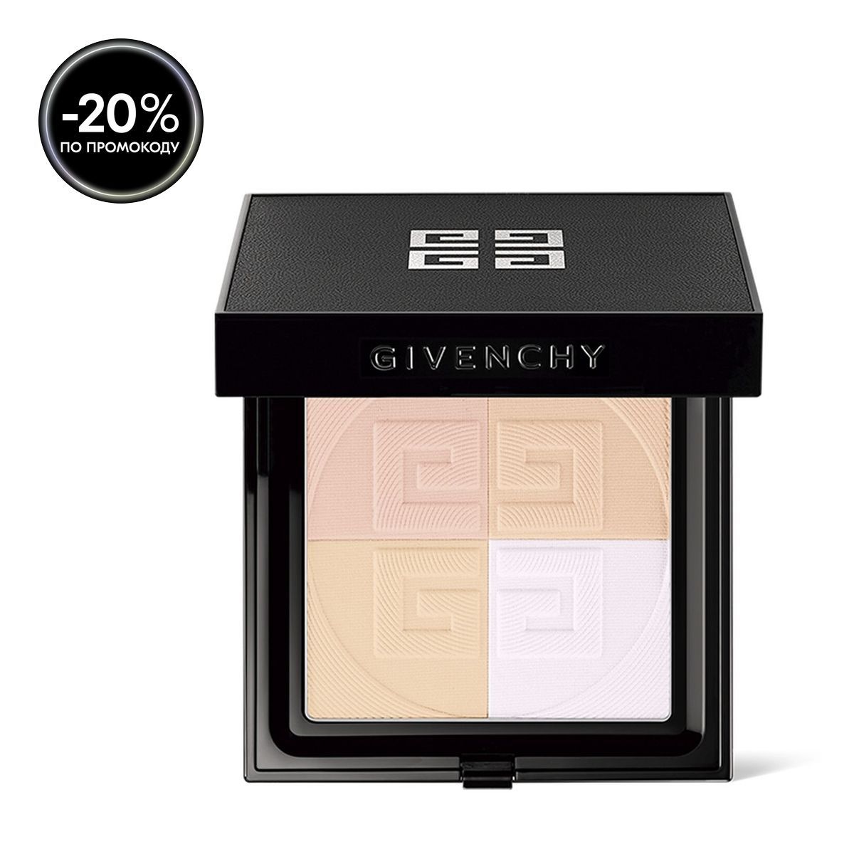 Givenchy Матирующая компактная пудра для лица Prisme Libre Pressed Powder, 2 Белый сатин, 9,5 г